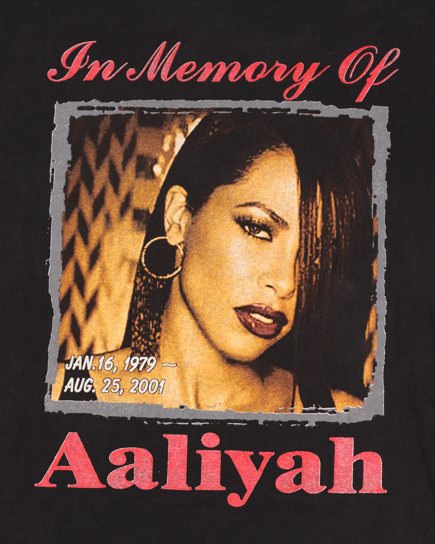 Aaliyah 'Try Again' Tribute Graphic Print T-Shirt