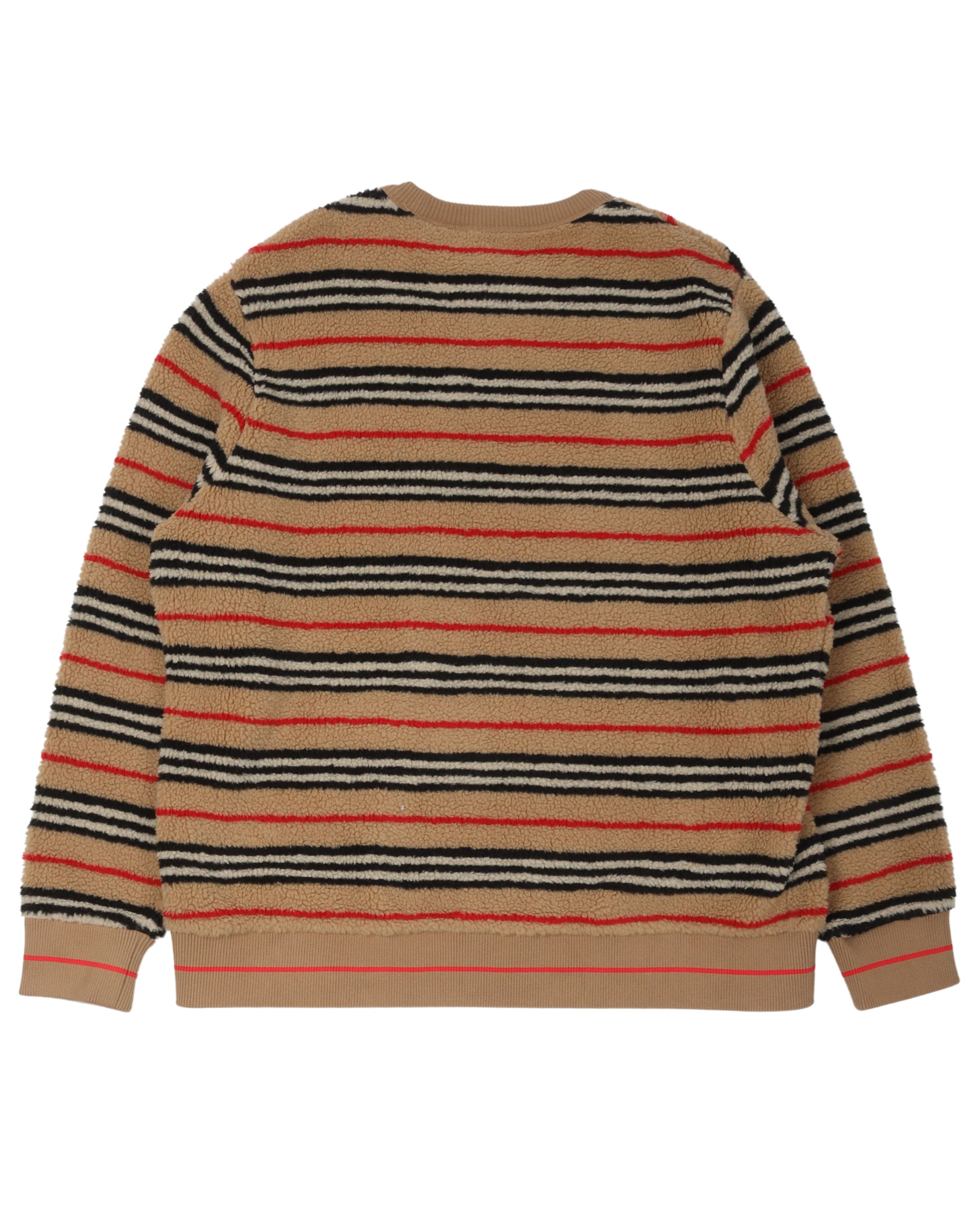 Fleece Stripped Sweater