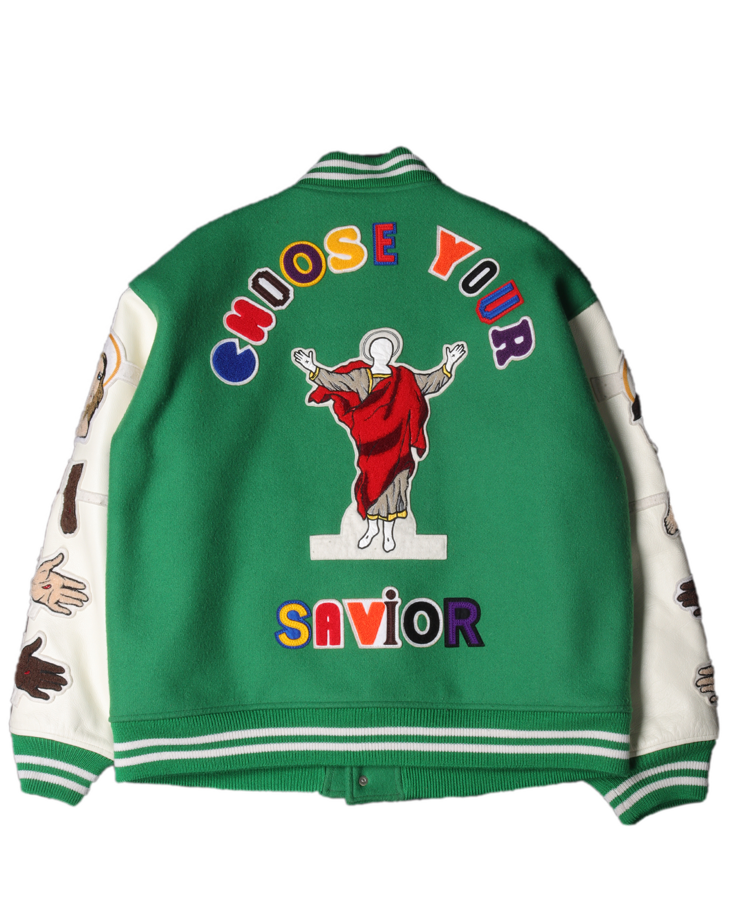 F&F DENIM TEARS Stadium Varsity Jacket