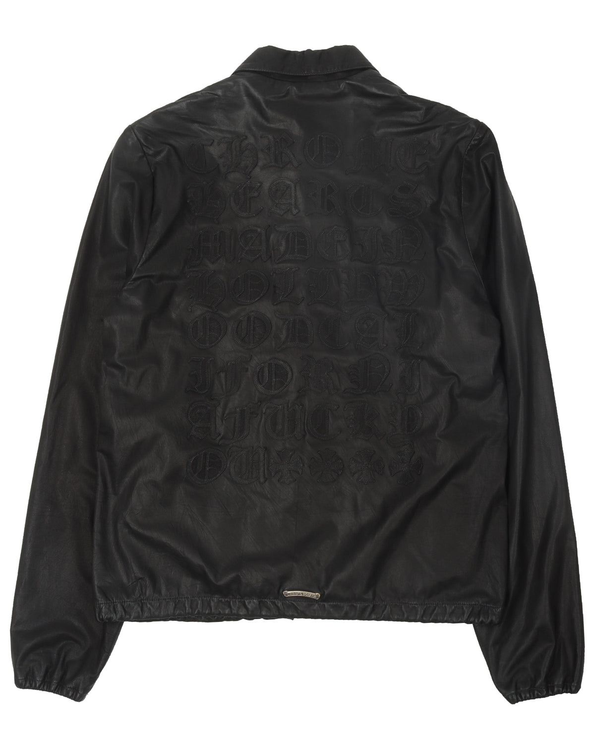 Matty Boy Hand Painted Leather Coach Jacket