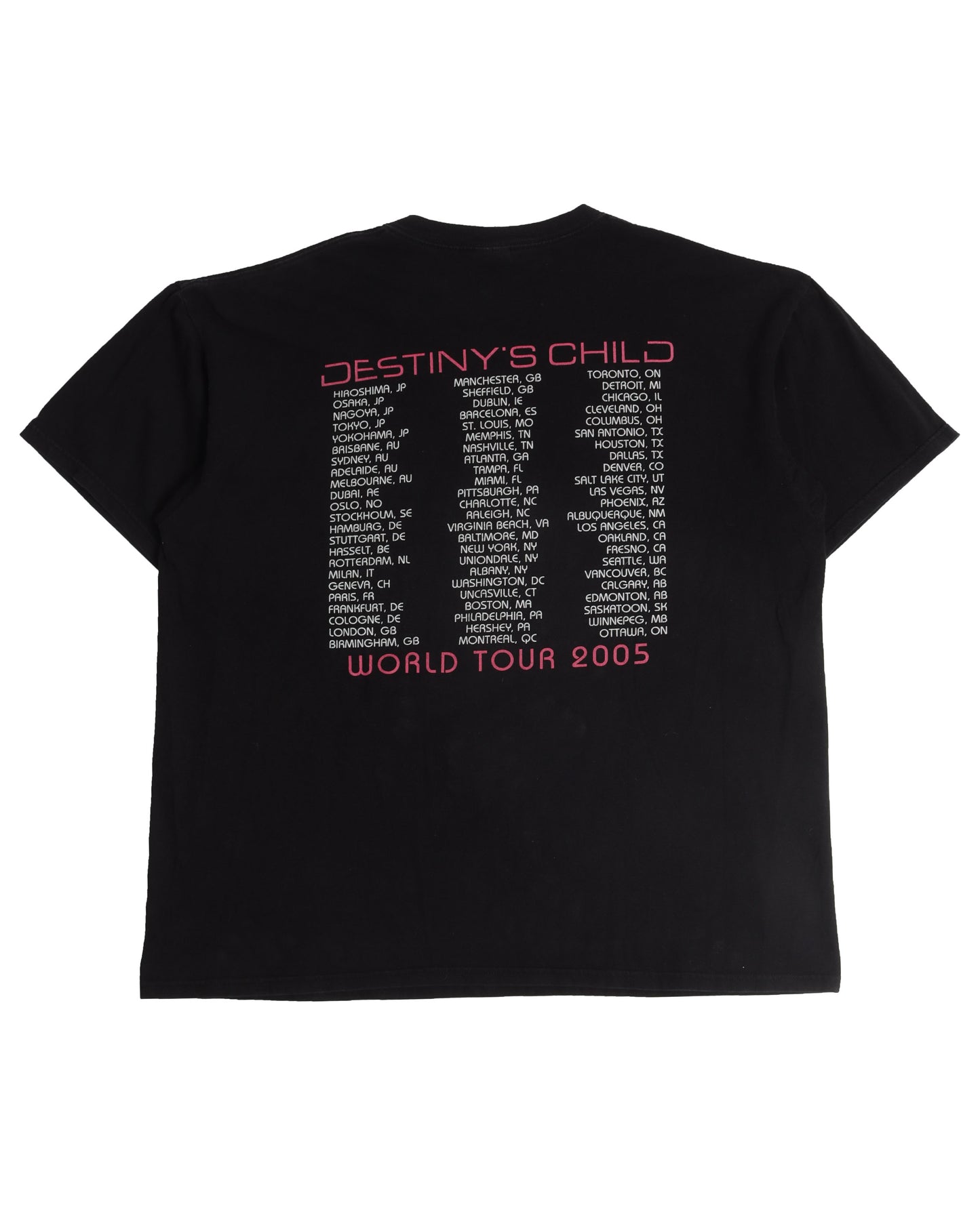 Destiny's Child Fulfilled Tour T-Shirt