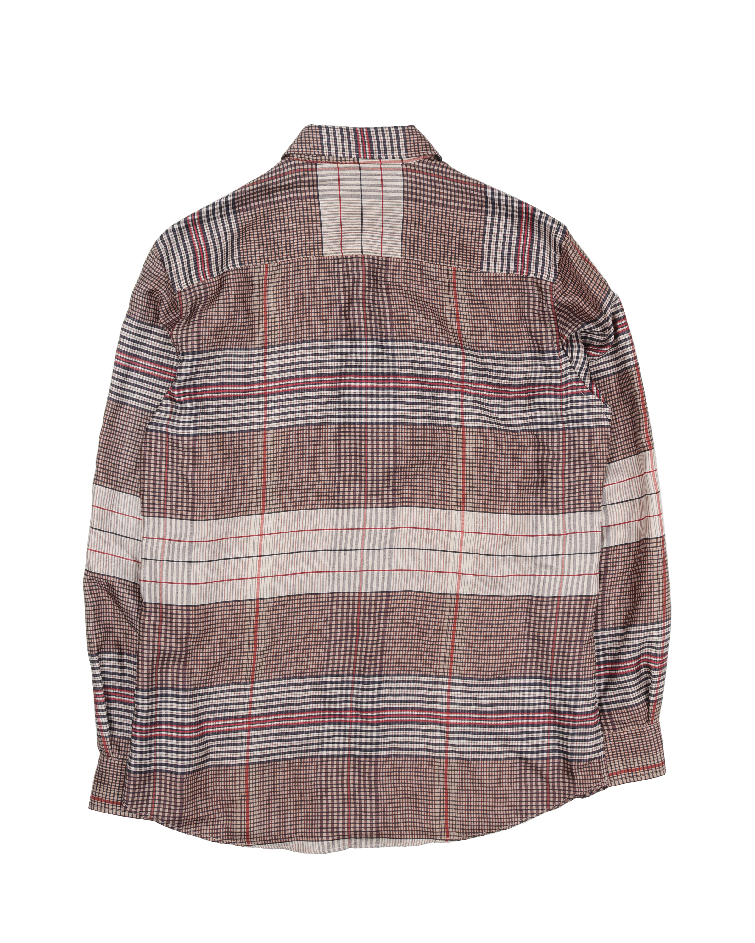 Silk Plaid Button Shirt