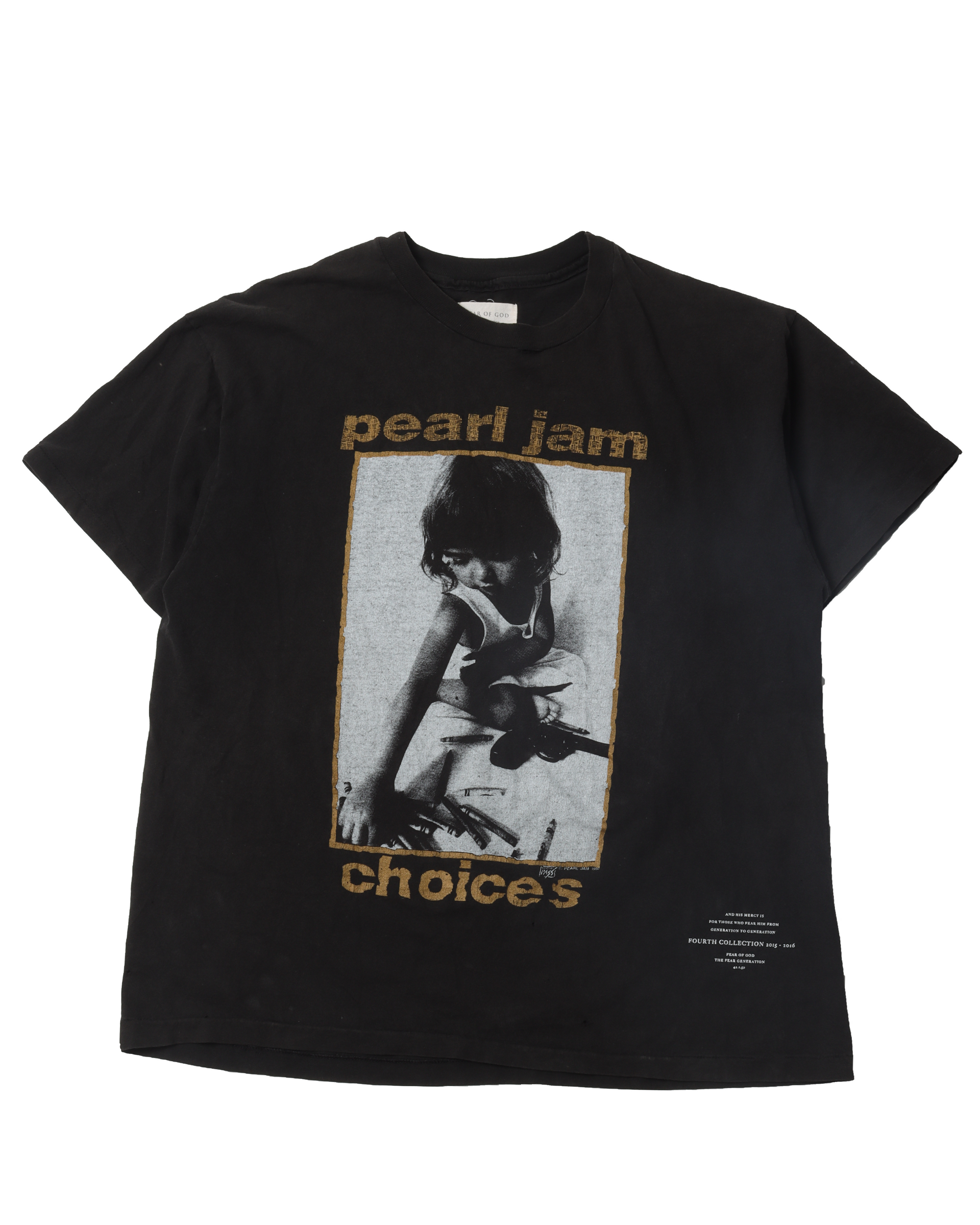 Fear of God ‘Obituary’ vintage Tシャツ Fear Of God Men's T Shirt Jay Z The Forum Tour 4:44 Tour