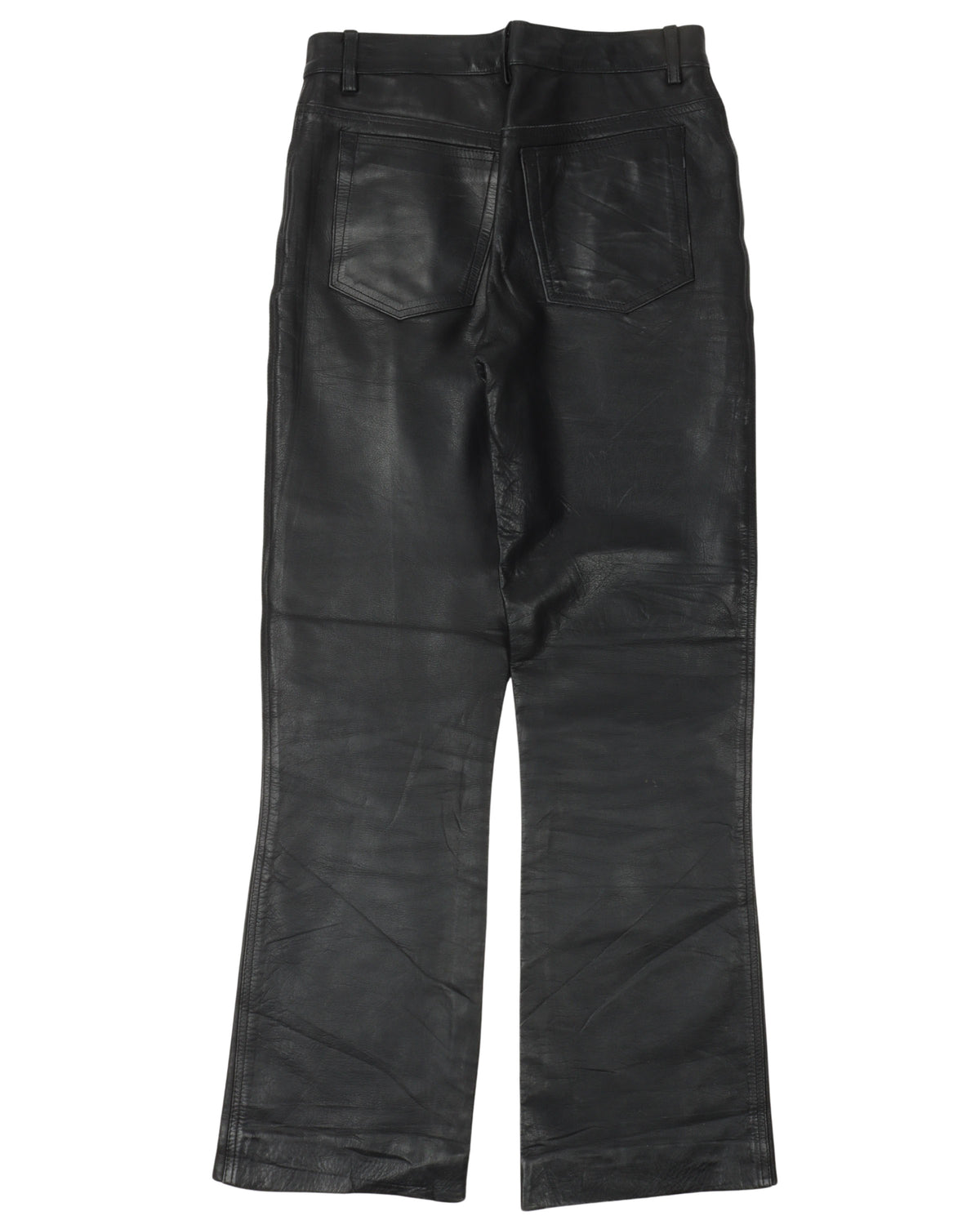 Bootcut Leather Pants