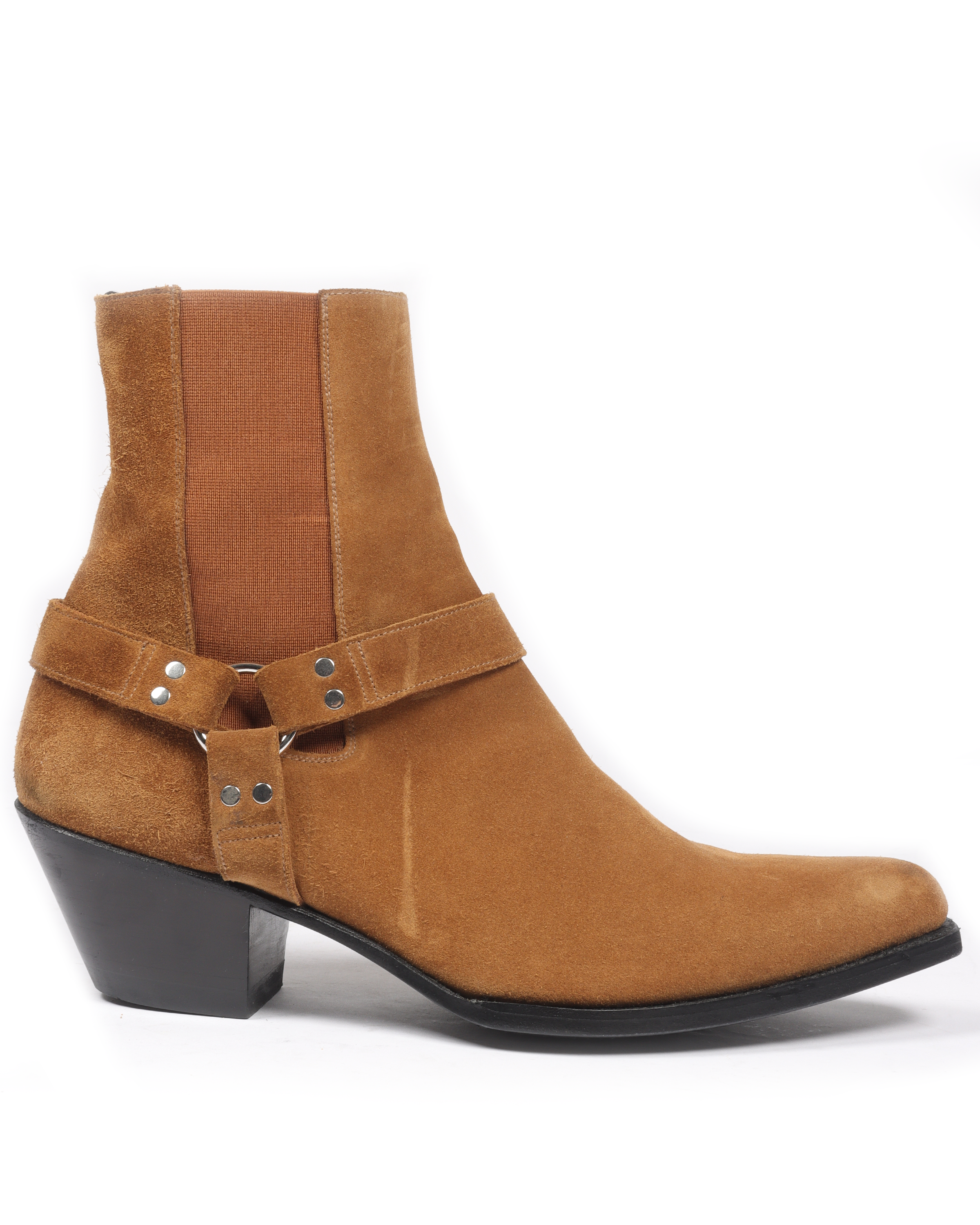 Suede Harness Chelsea Boots