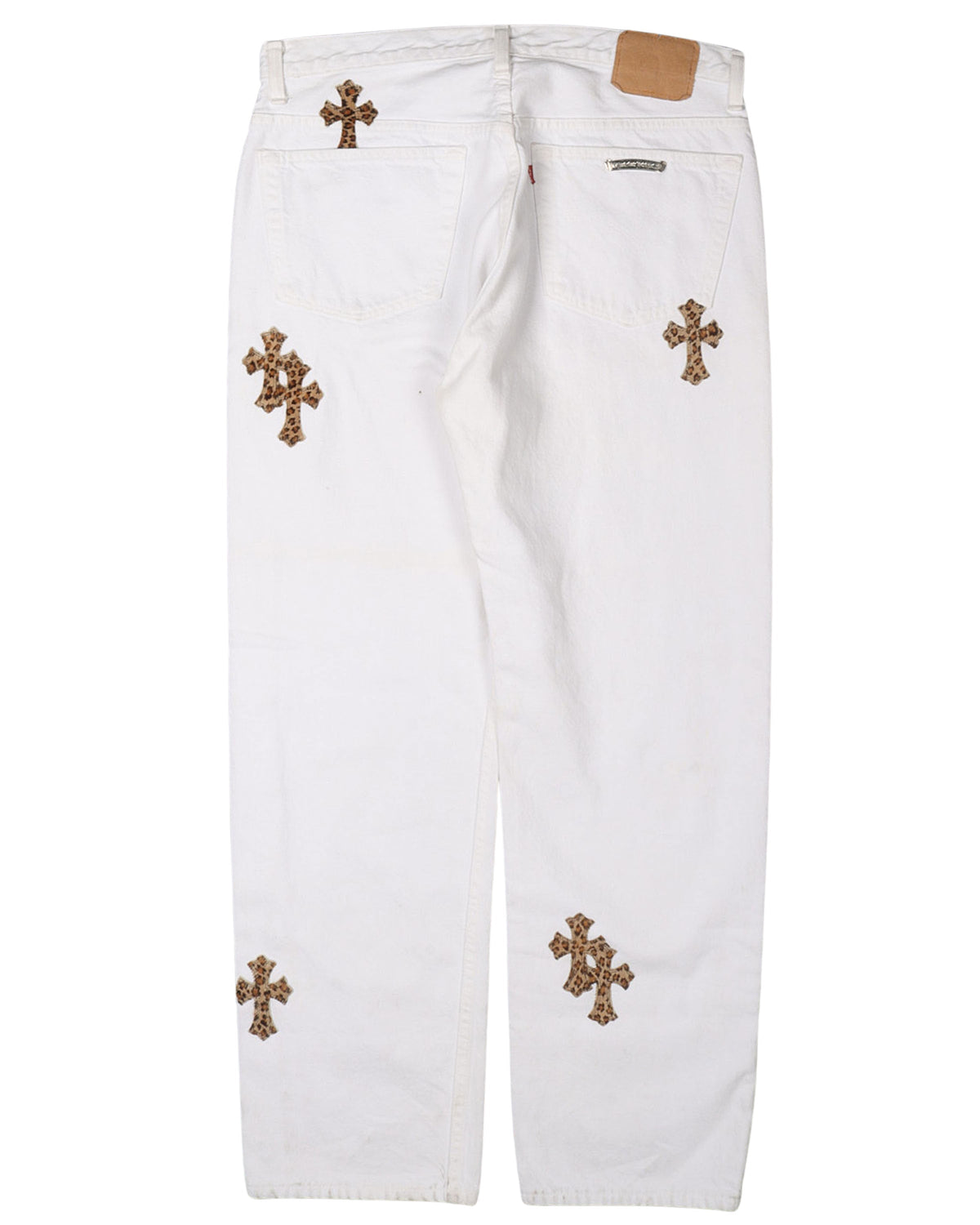 Matty Boy Custom Painted Levi's Cross Patch Jeans