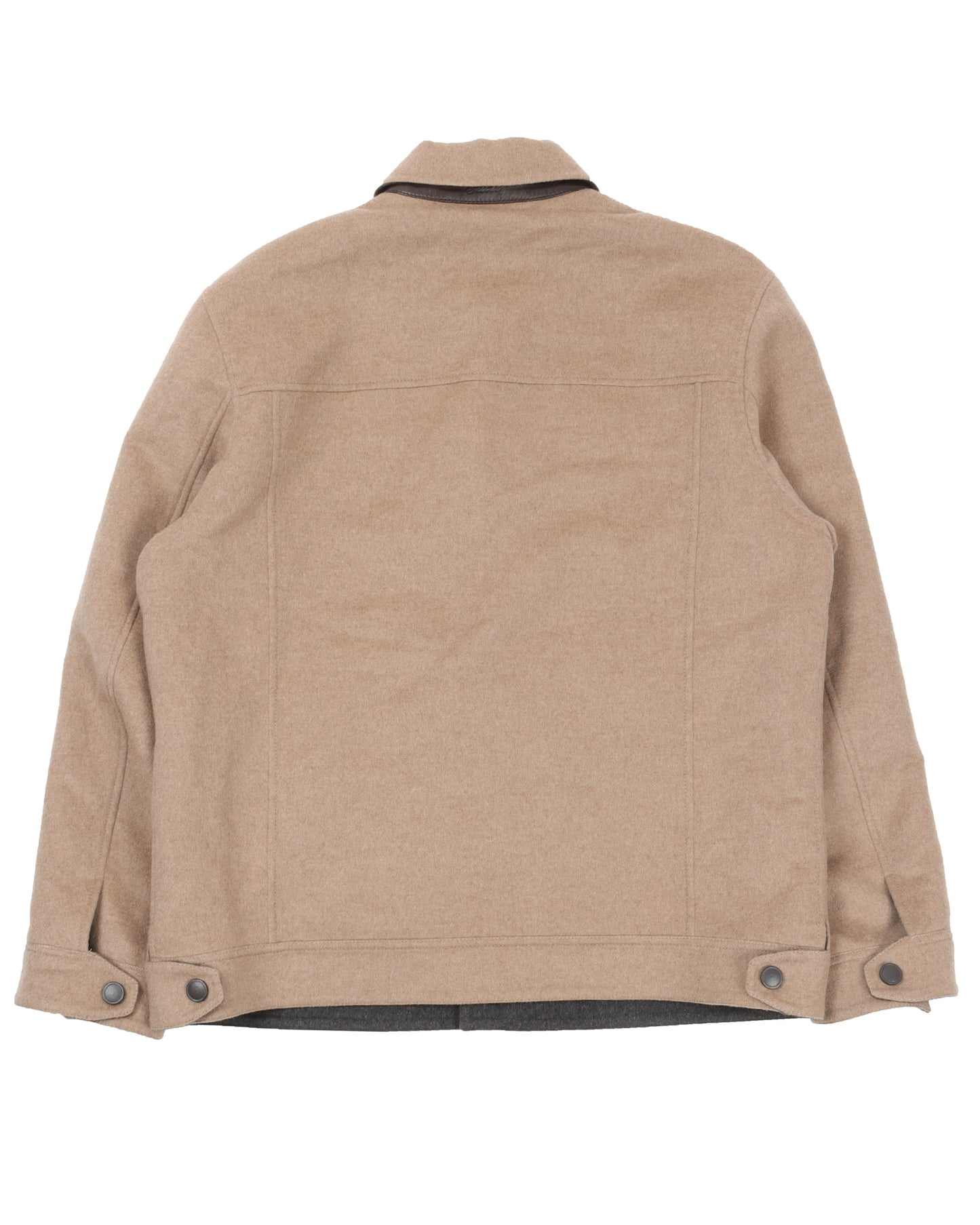 Felted Cashmere Trucker Jacket