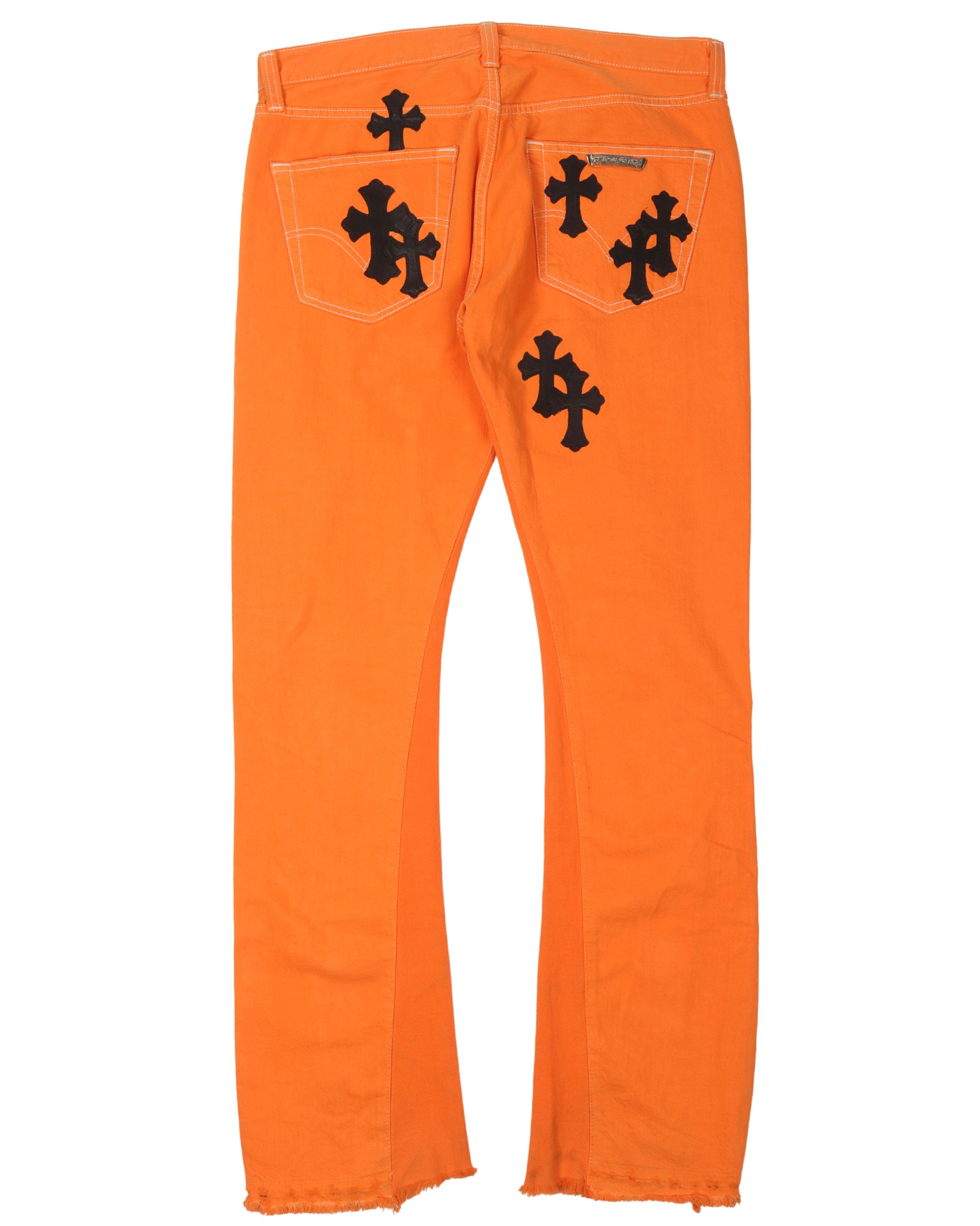 Chrome Hearts GALLERY DEPT Denim Pants crosspatch orange 32