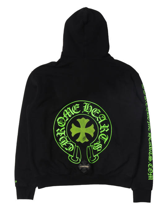 Leather Patch Hoodie