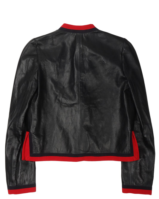 Silk Lined Leather Button Shirt