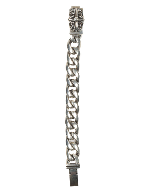 Double Floral Cross Bracelet
