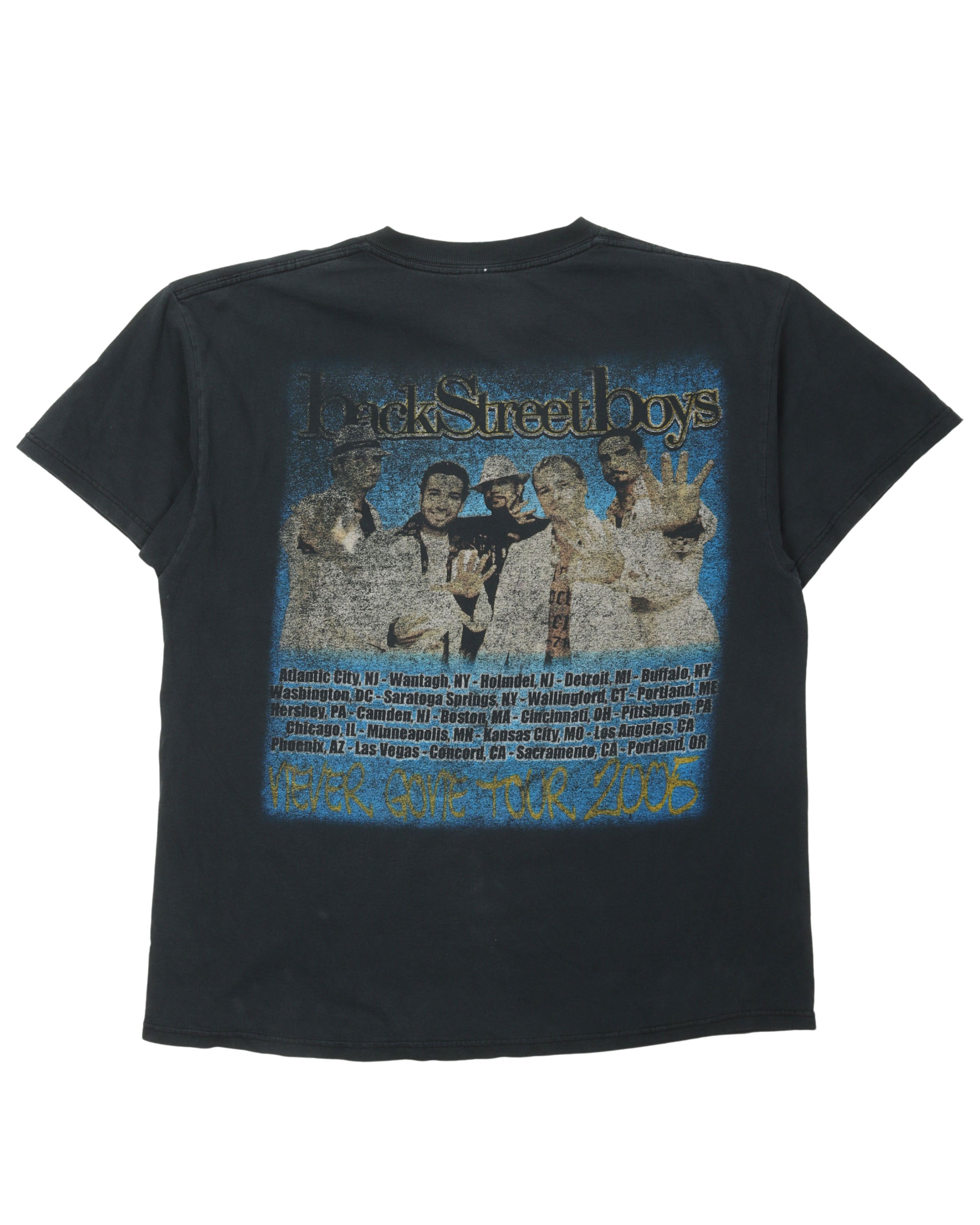 Backstreet Boys "Never Gone Tour" T-Shirt (2005)