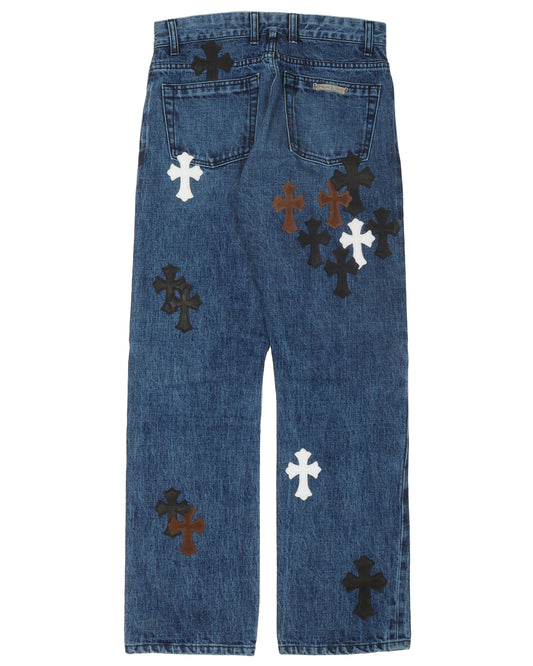 Fluer Knee Denim w/ 31 Patches
