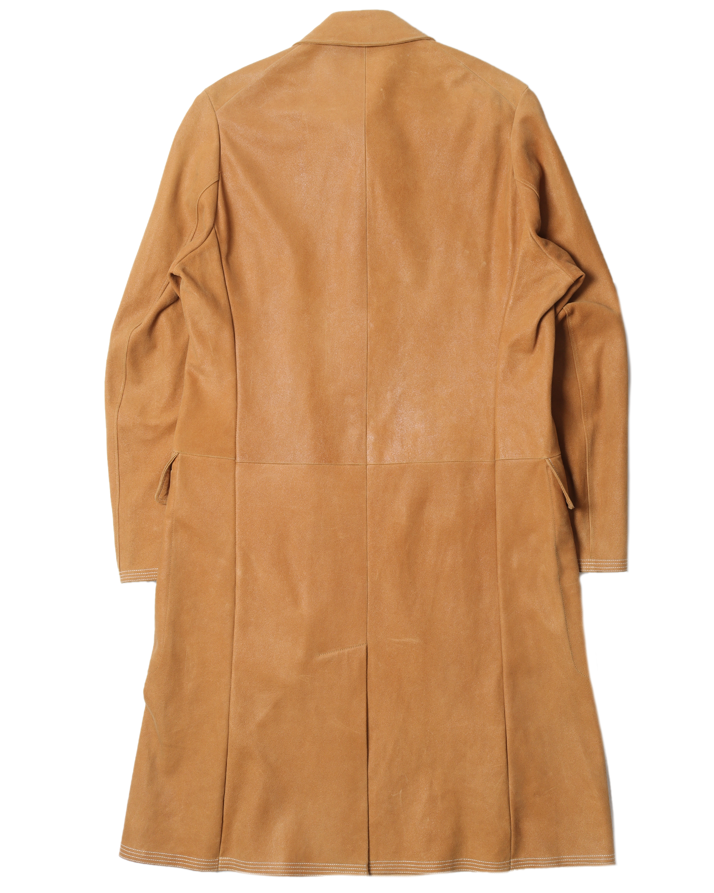 Suede Leather Coat