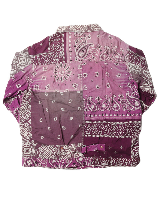 Purple Paisley Button Shirt