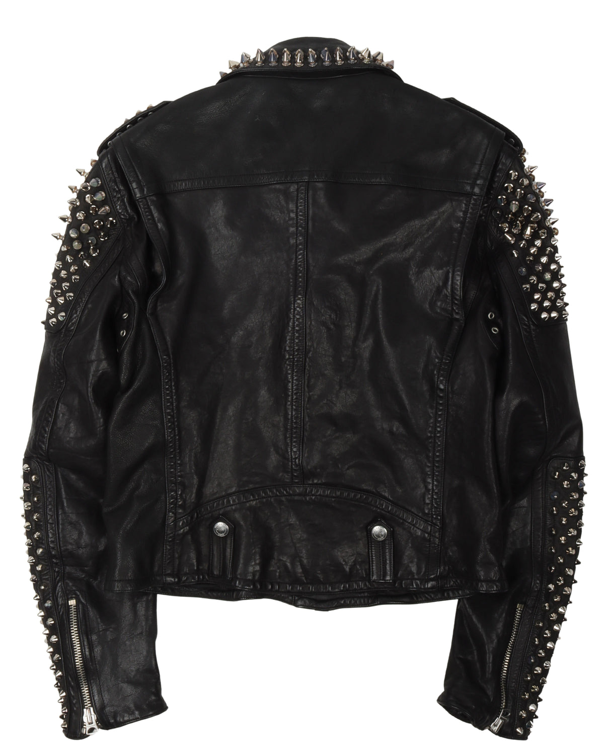 Brit Spiked Studded Leather Jacket