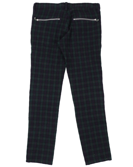 AW07 Plaid Zipper Pants