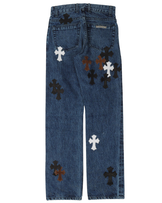 Denim w/ 35 Cross Patches