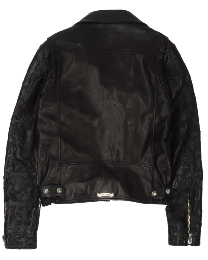 Cross Patch Leather Perfecto Jacket