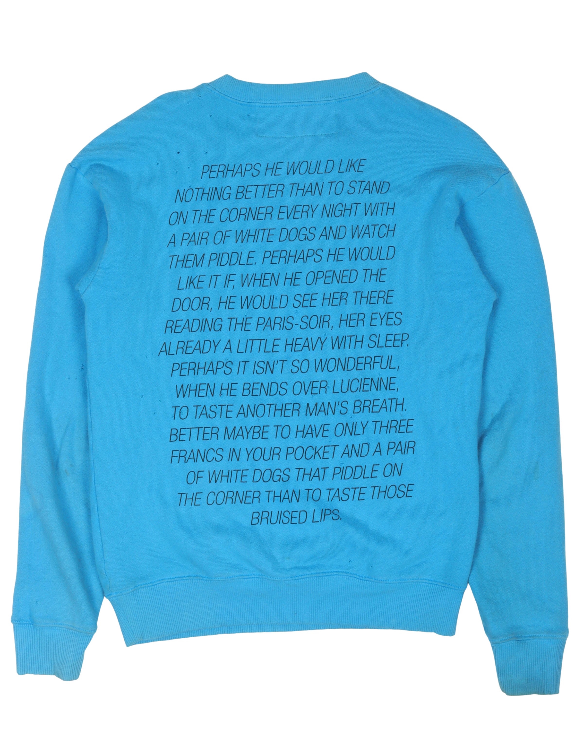 SS17 Henry Miller Tropic of Cancer Sweatshirt