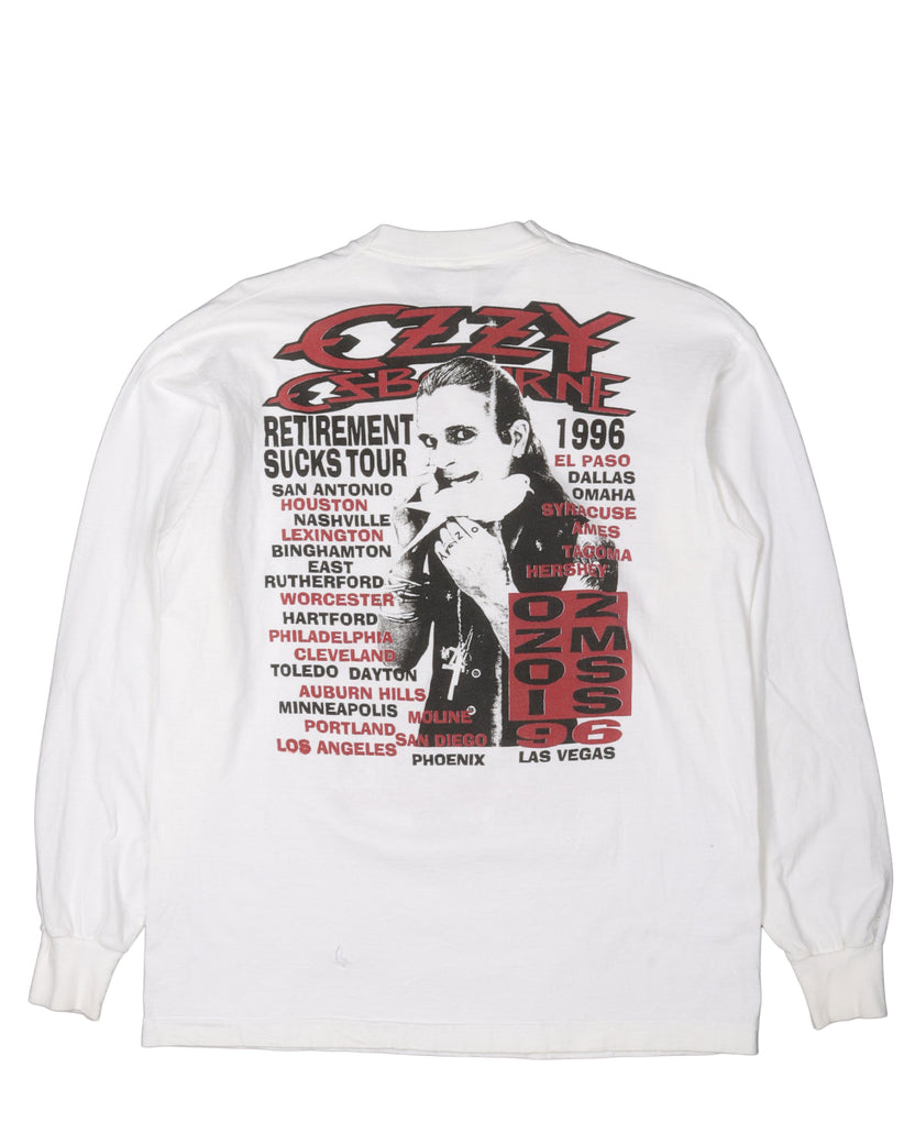 Ozzy Osbourne "Retirement Sucks" Tour 1996 Long Sleeve T-Shirt