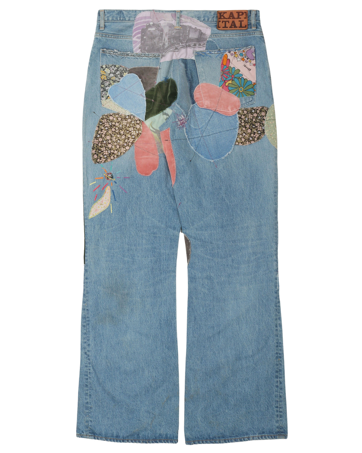 Patchwork Flare Jeans