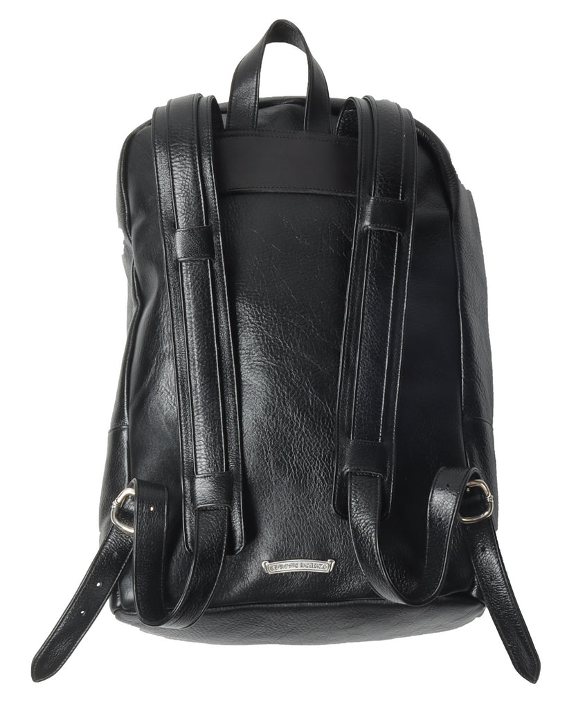 Leather Cemetery Cross Backpack