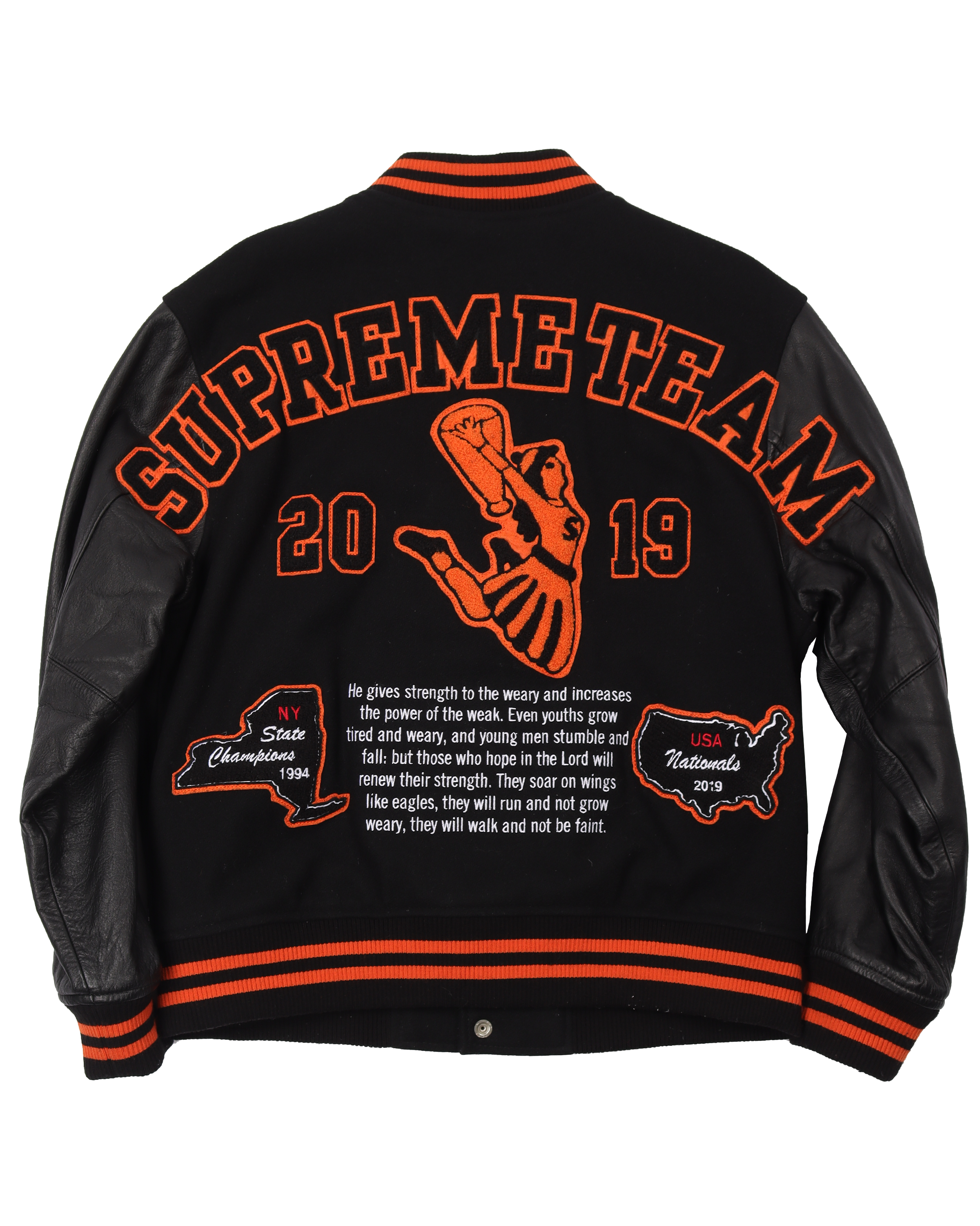 Supreme FW19 Team Varsity Jacket