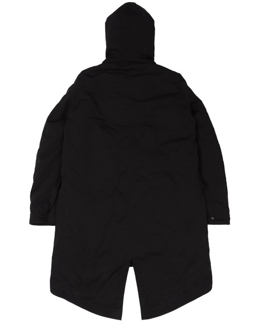 Padded Drawstring Parka Coat