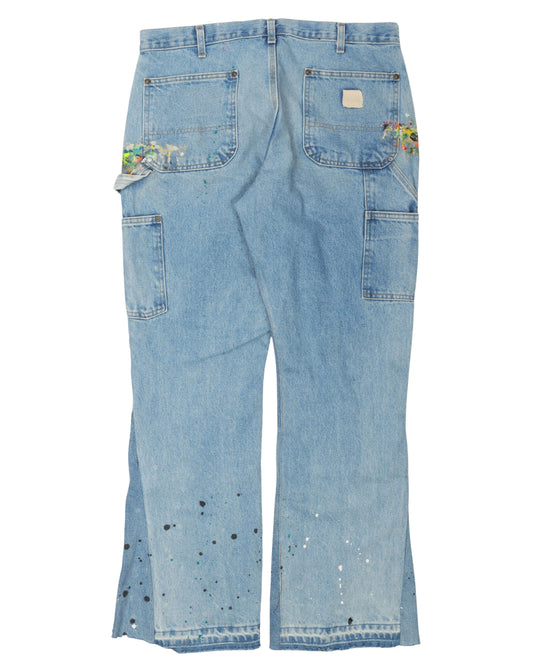 Light Wash Flare Carpenter Pants