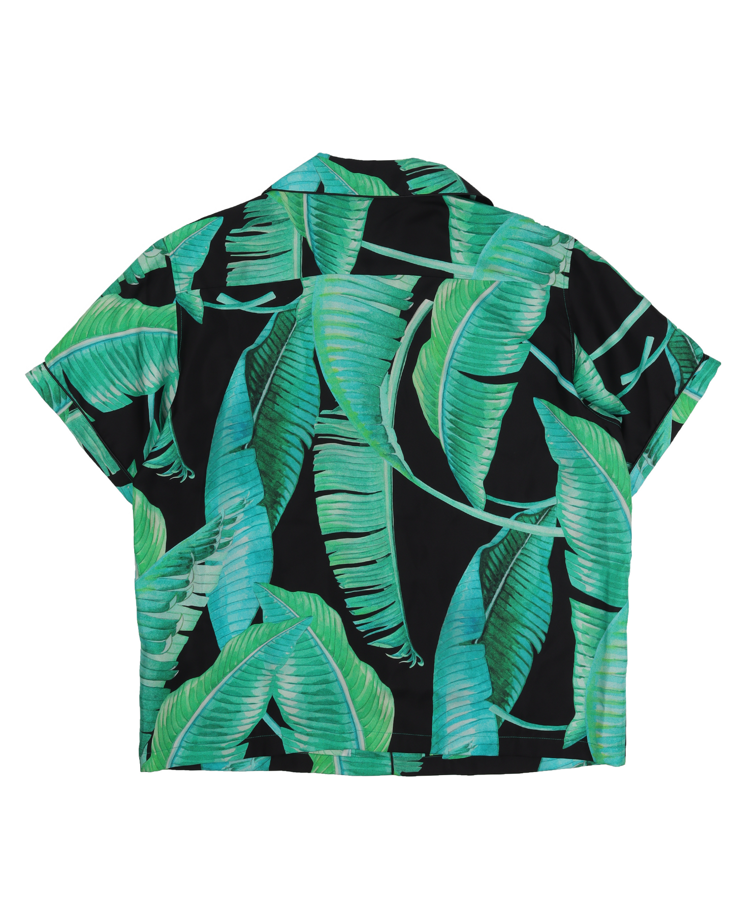 Banana Leaves Short Sleeve Print Shirt