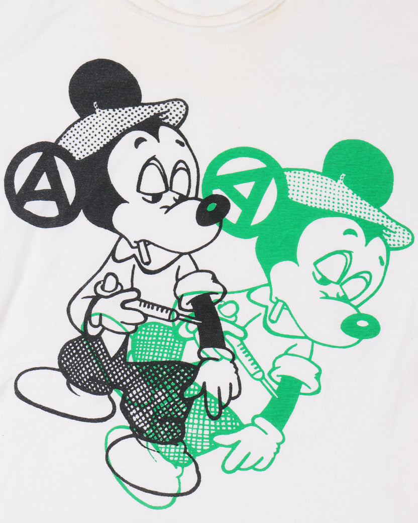 1970s Seditionaries Drugged Mickey Mouse T-Shirt