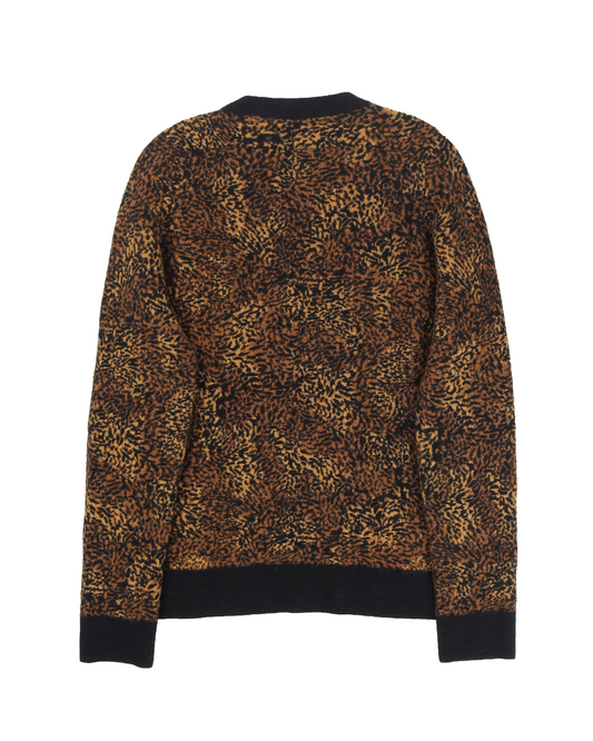Leopard Print Knit Sweater