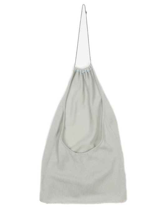 Chain Strap Cashmere Backless Top