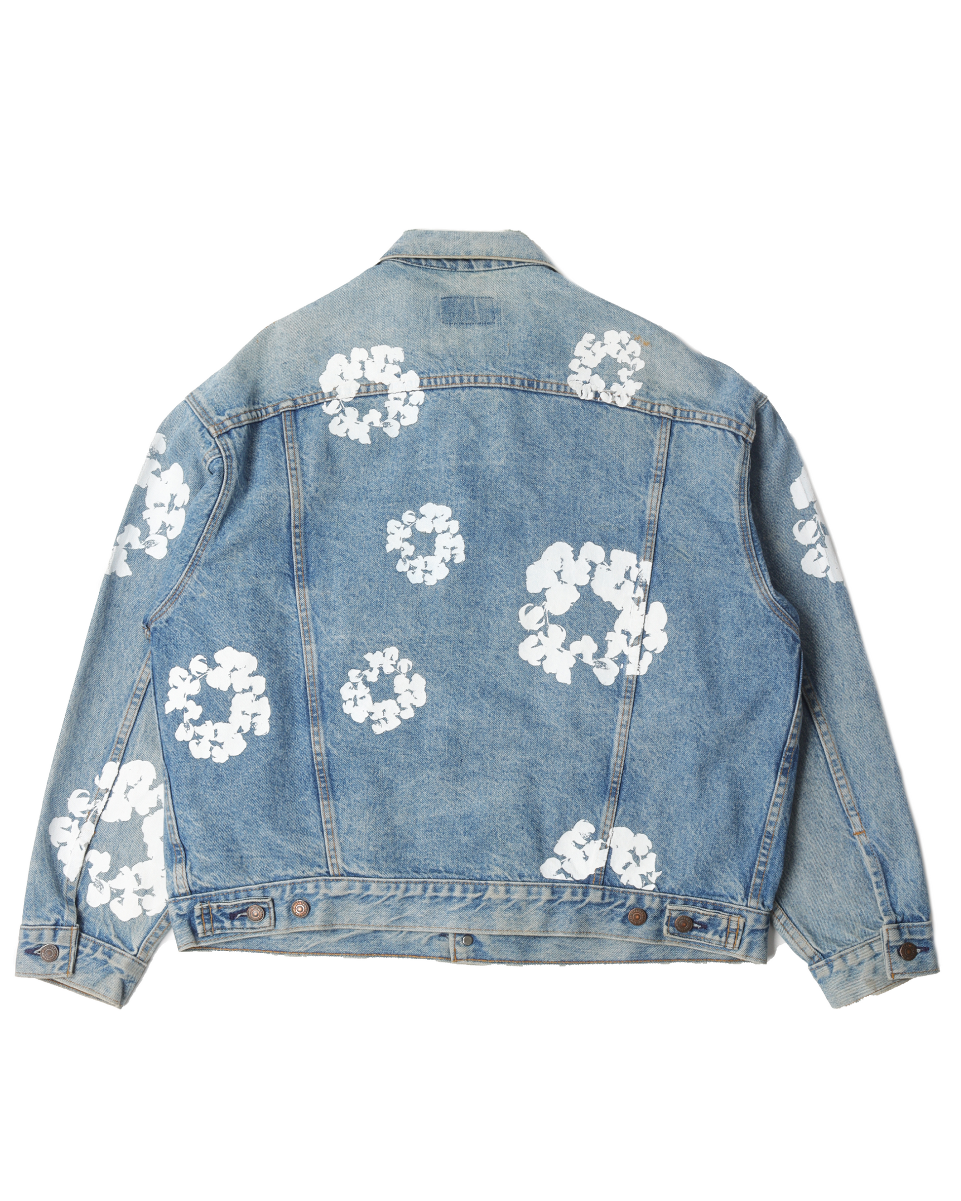 Denim Tears Levis Cotton Wreath Denim Jacket – Justin Reed Denim Tears Levis Cotton Wreath Denim Jacket – Justin Reed