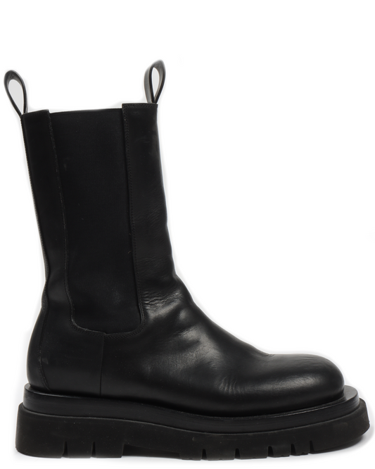 Leather Chelsea Combat Boots