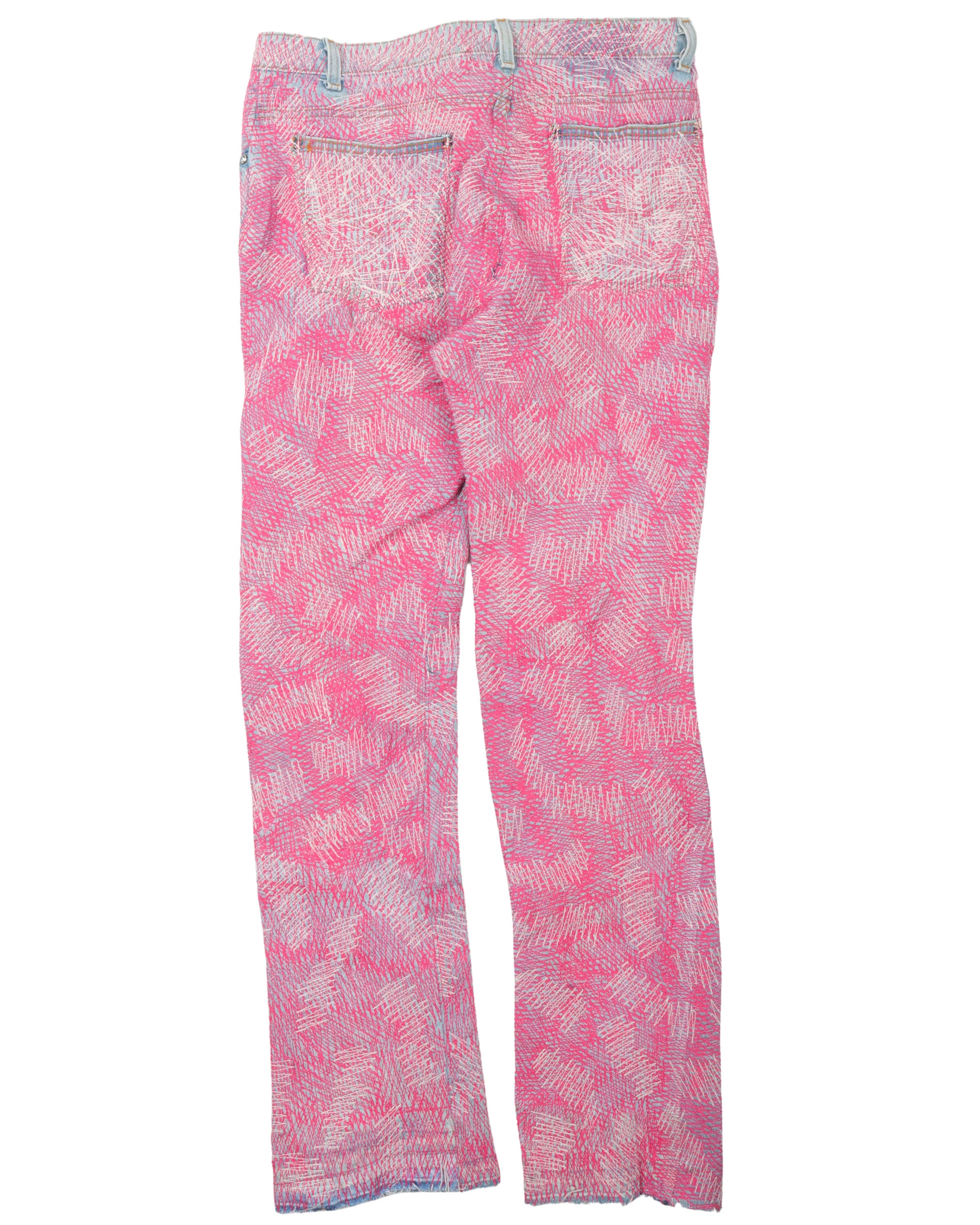 Circus Stitch Pink Jeans
