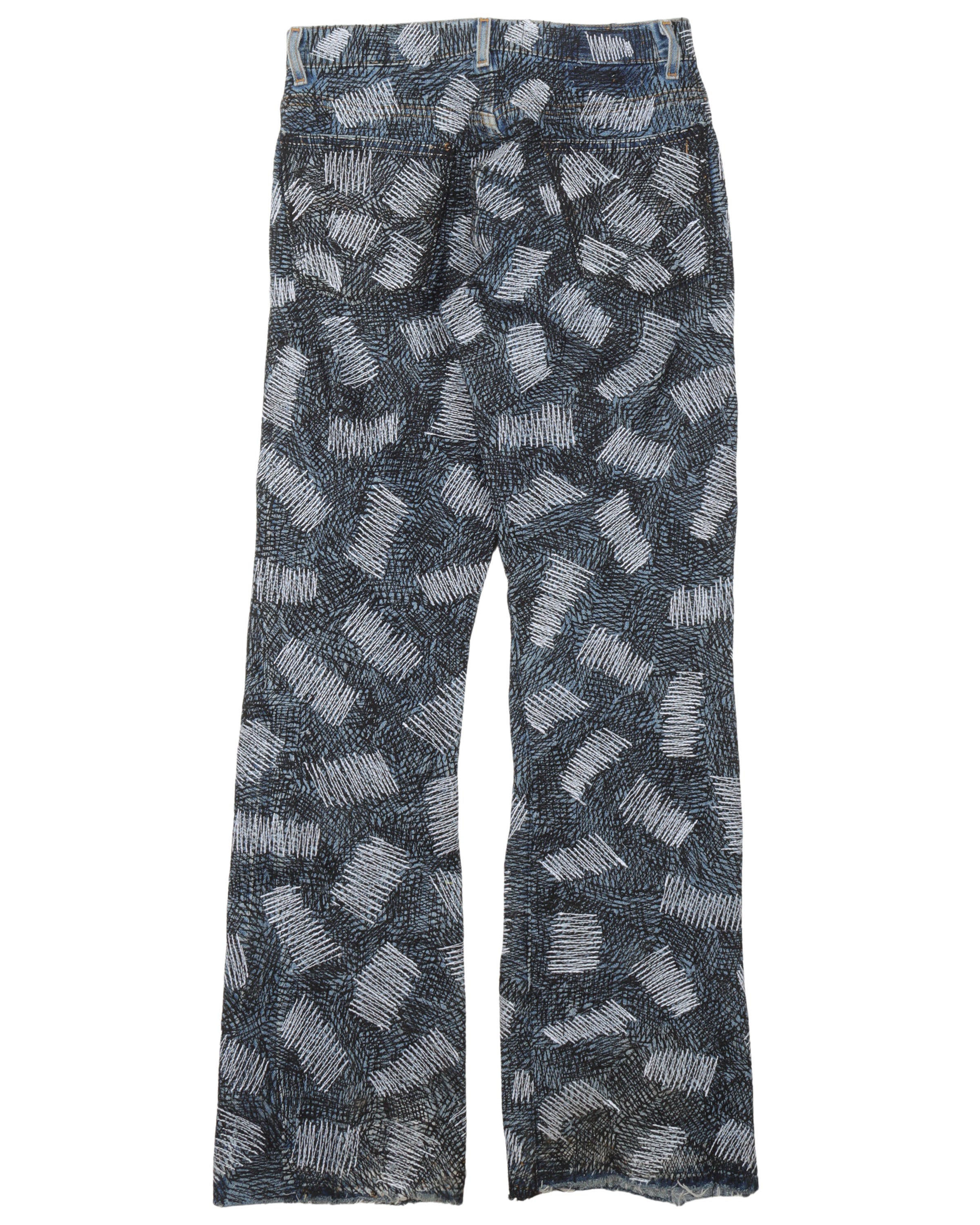 Earthling VIP Circus Stitch Black and Blue Jeans – Justin Reed