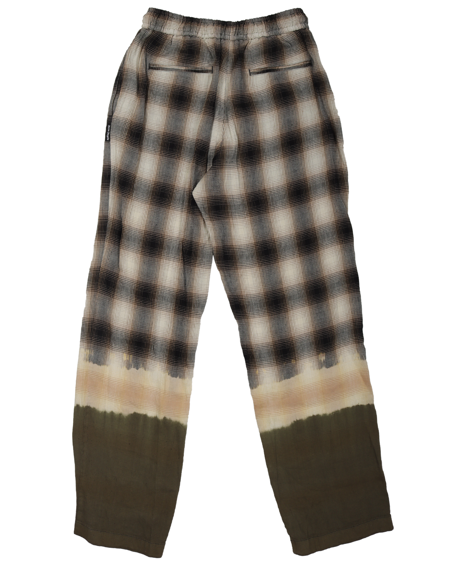 Bleached Plaid Track Pants