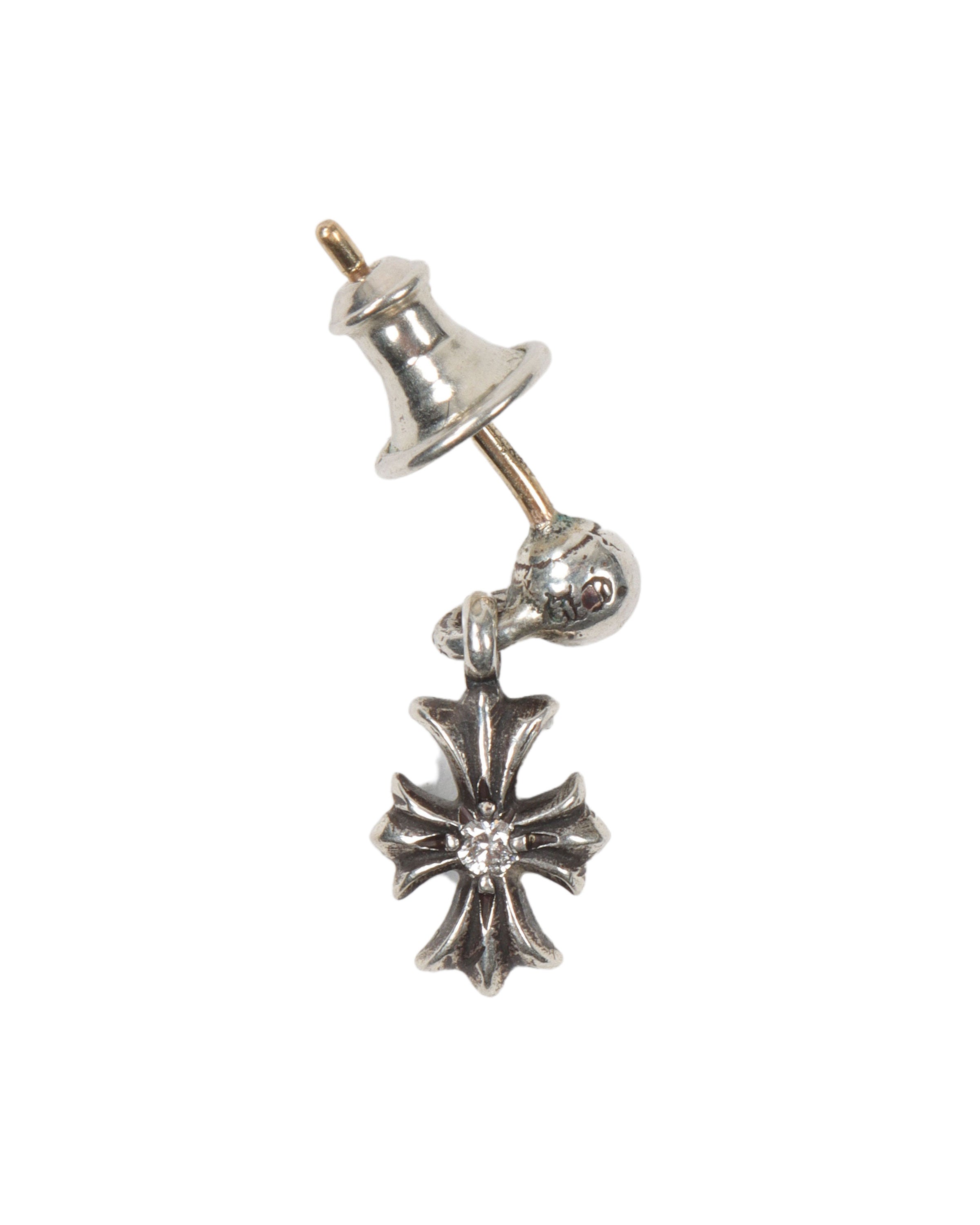 Diamond Cross Earring