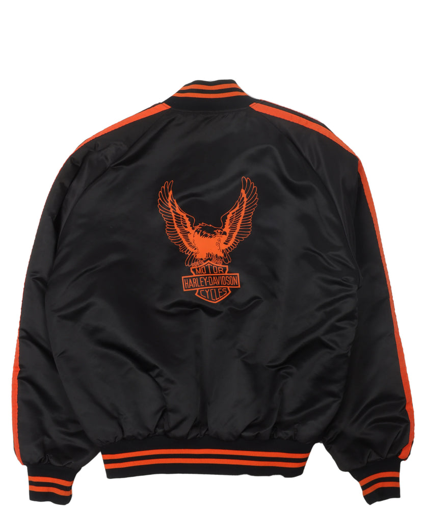 Harley Davidson Quilted Nylon Bomber Jacket
