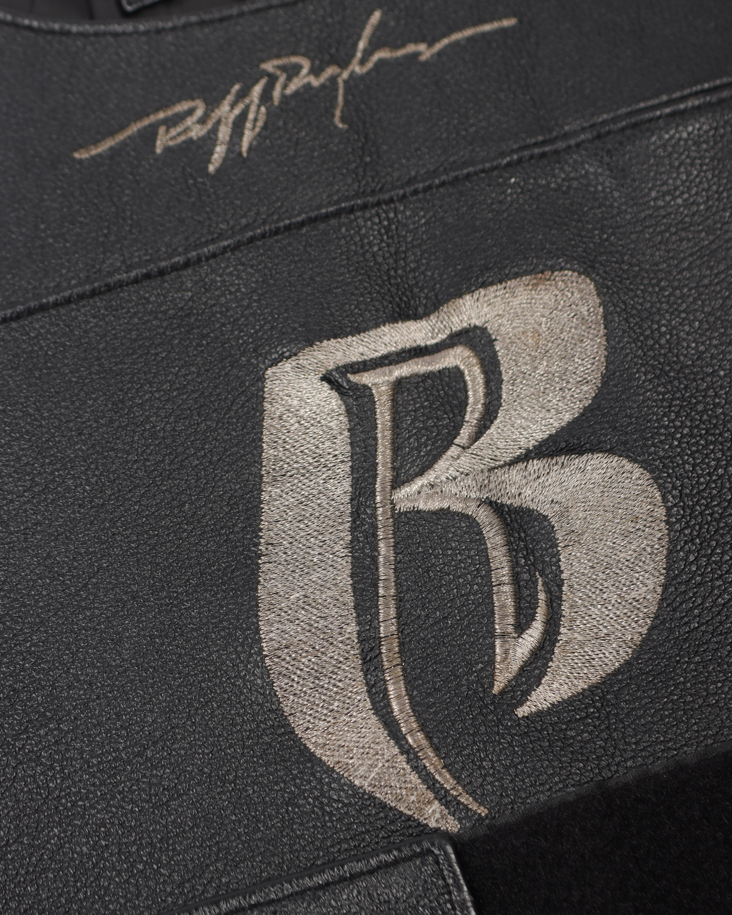 90s Leather Ruff Ryders Member Vest