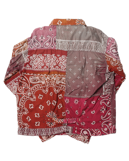 Mixed Colors Paisley Button Shirt