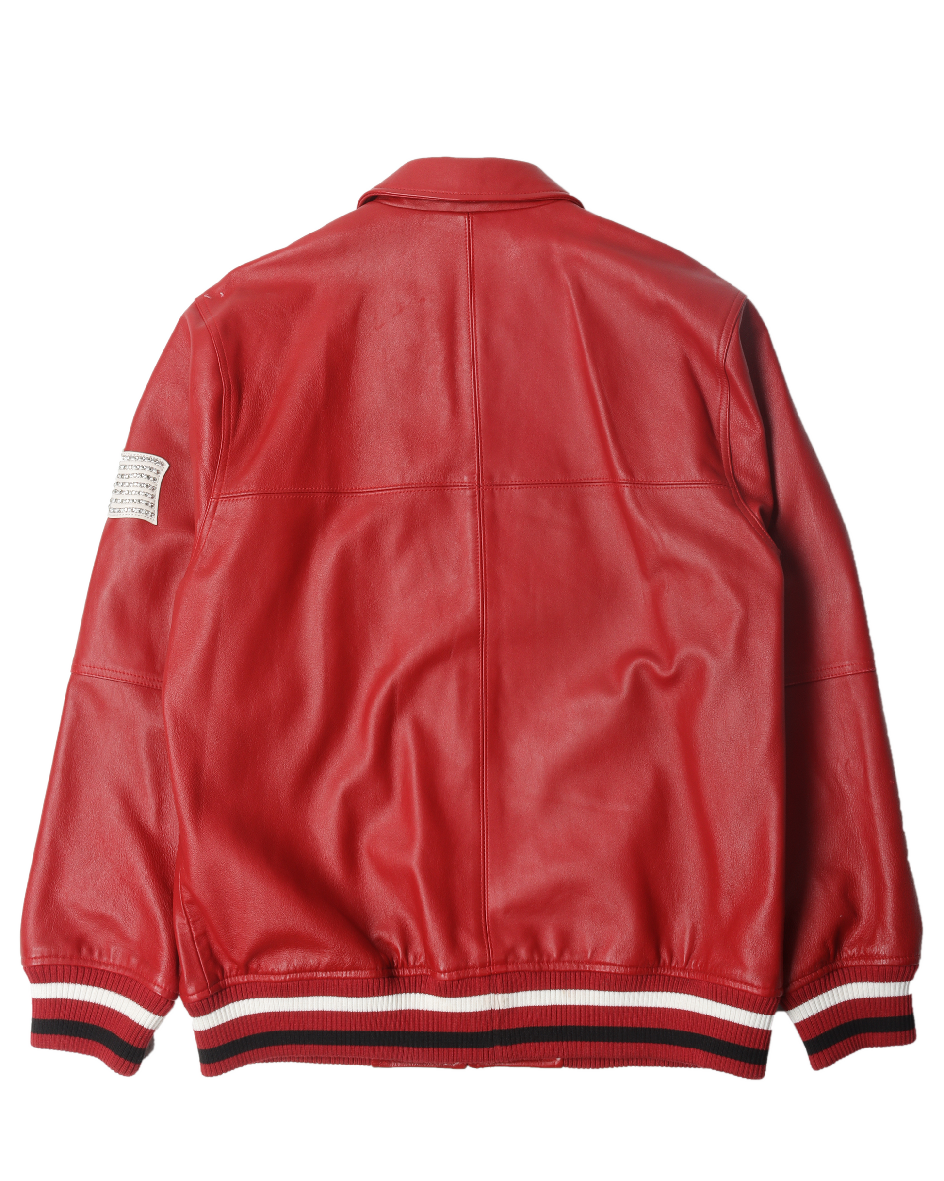 レッド（赤）系 L Supreme(シュプリーム) レザージャケット