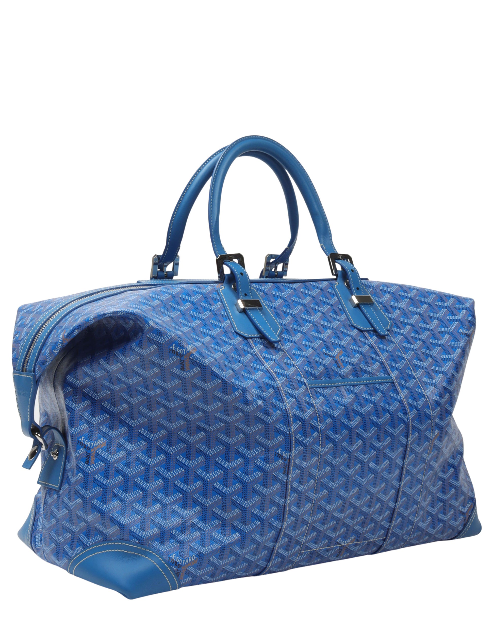 Goyard Duffle Bag Goyard Travel Luggage Croisière Leather Travel Bag