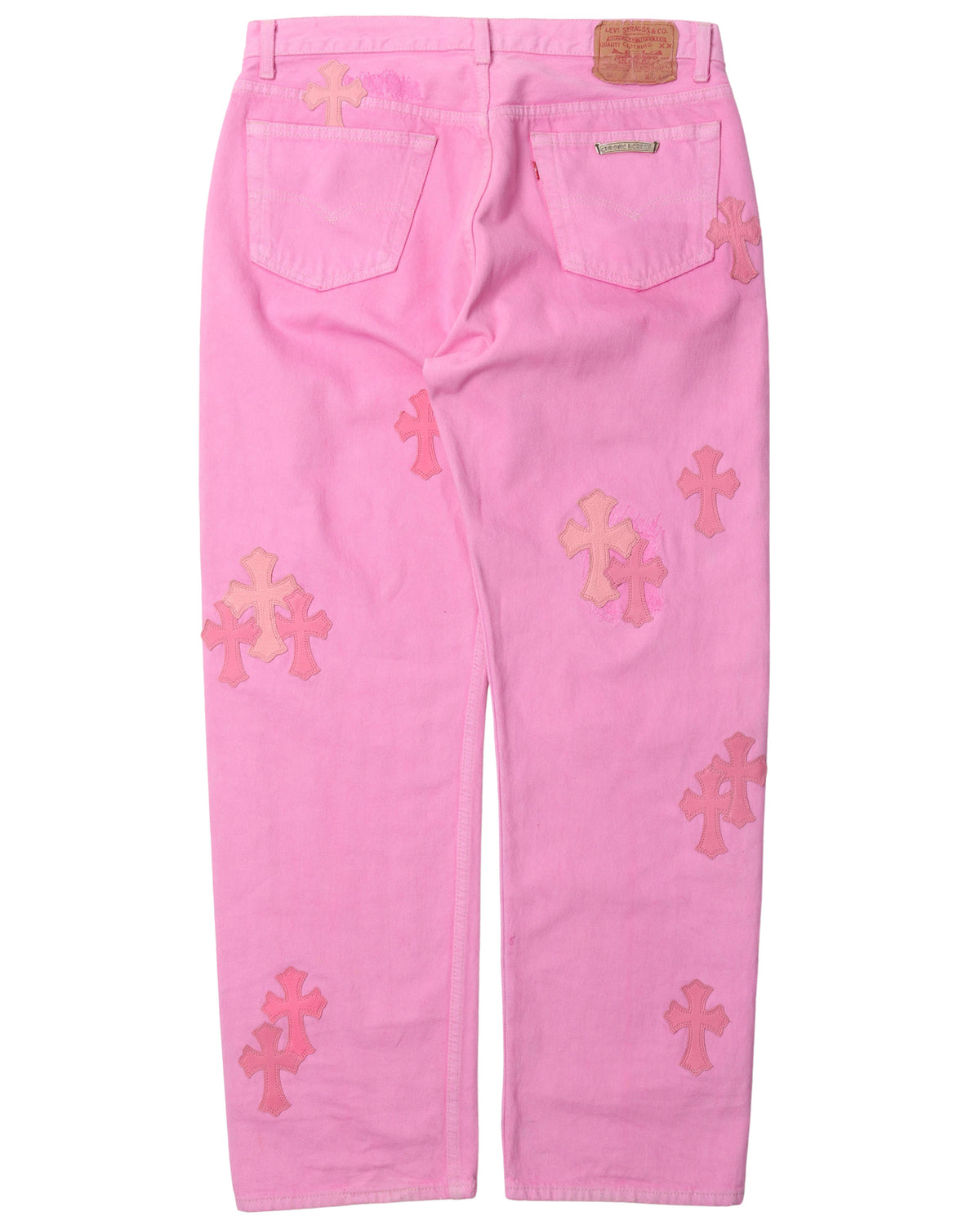 Sex Records Cross Patch Jeans