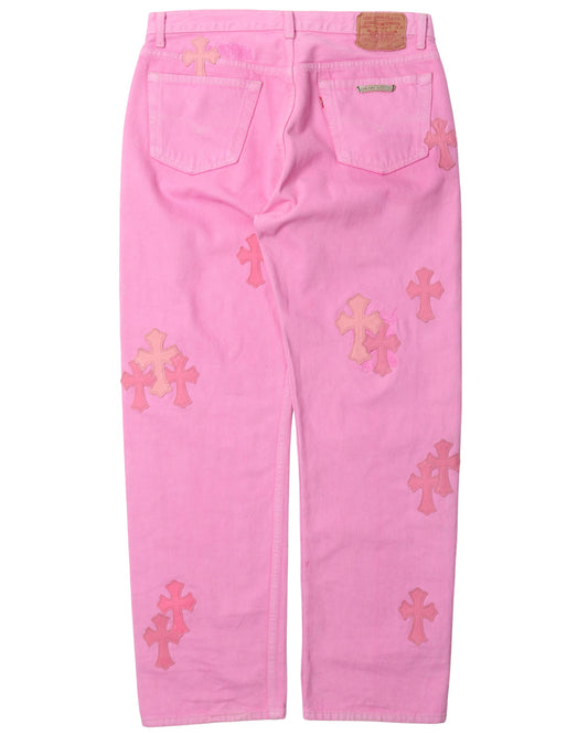 Sex Records Cross Patch Jeans