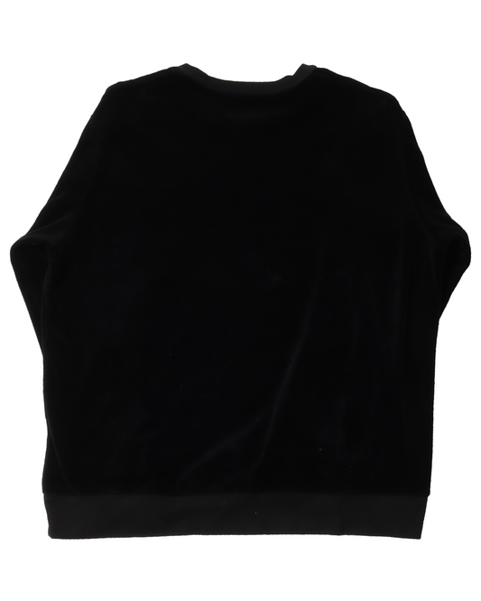 S Script Velour Crewneck