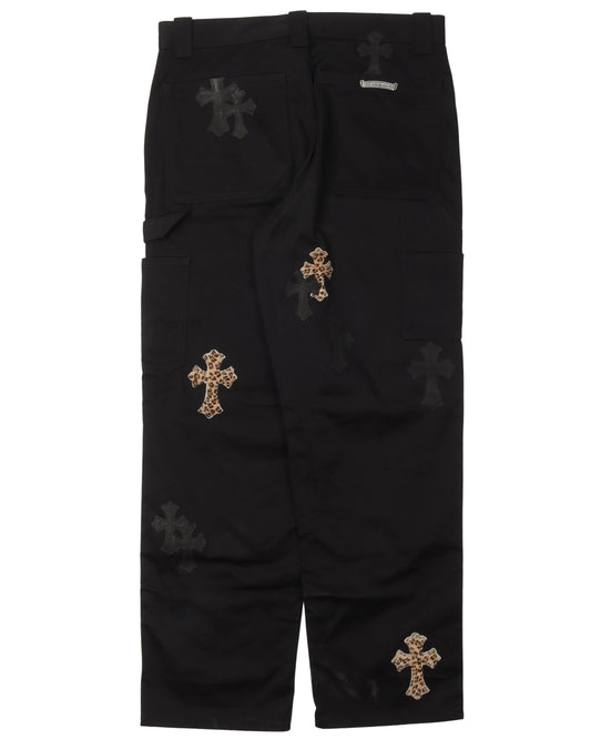 Cheetah Cross Patch Double Knee Carpenter Pants