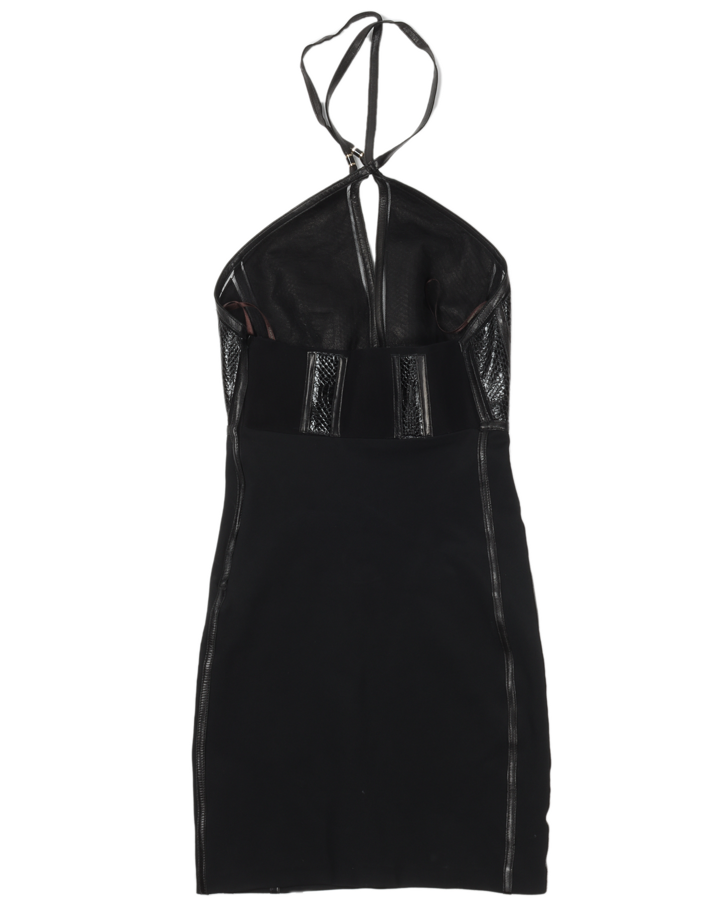 Hybrid Halter Mini-Dress